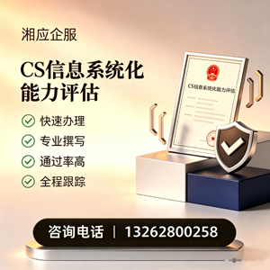 四川CS信息系统化能力评估申报服务